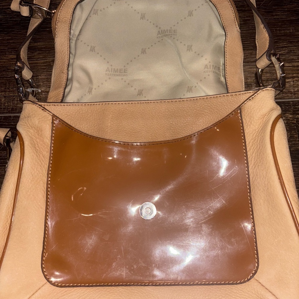 AIMEE Kestenberg Hobo Leather Crossbody Purse - Picture 3 of 7